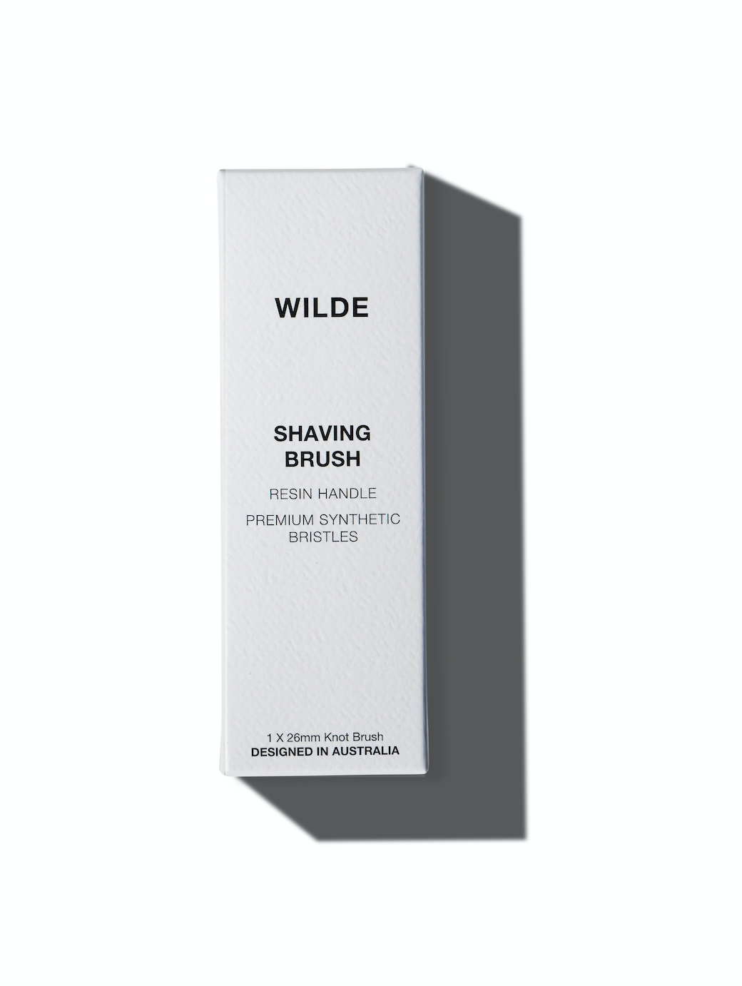 Wilde shaving brush resin handle synthetic bristles vegan 