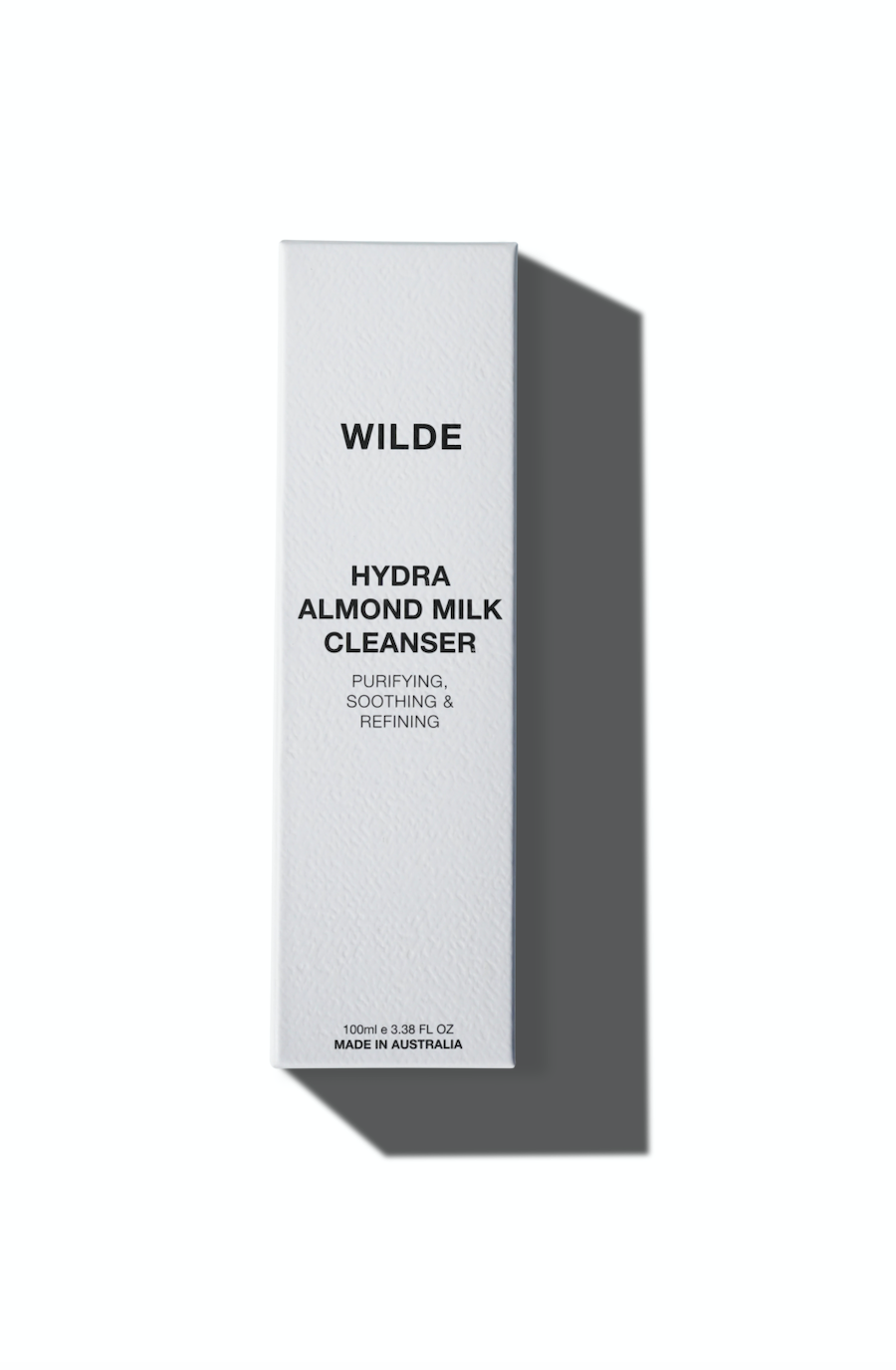 Hydrating almond milk cleanser purifying Wilde 